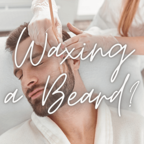 waxing a beard off