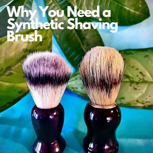 synthetic shave brush